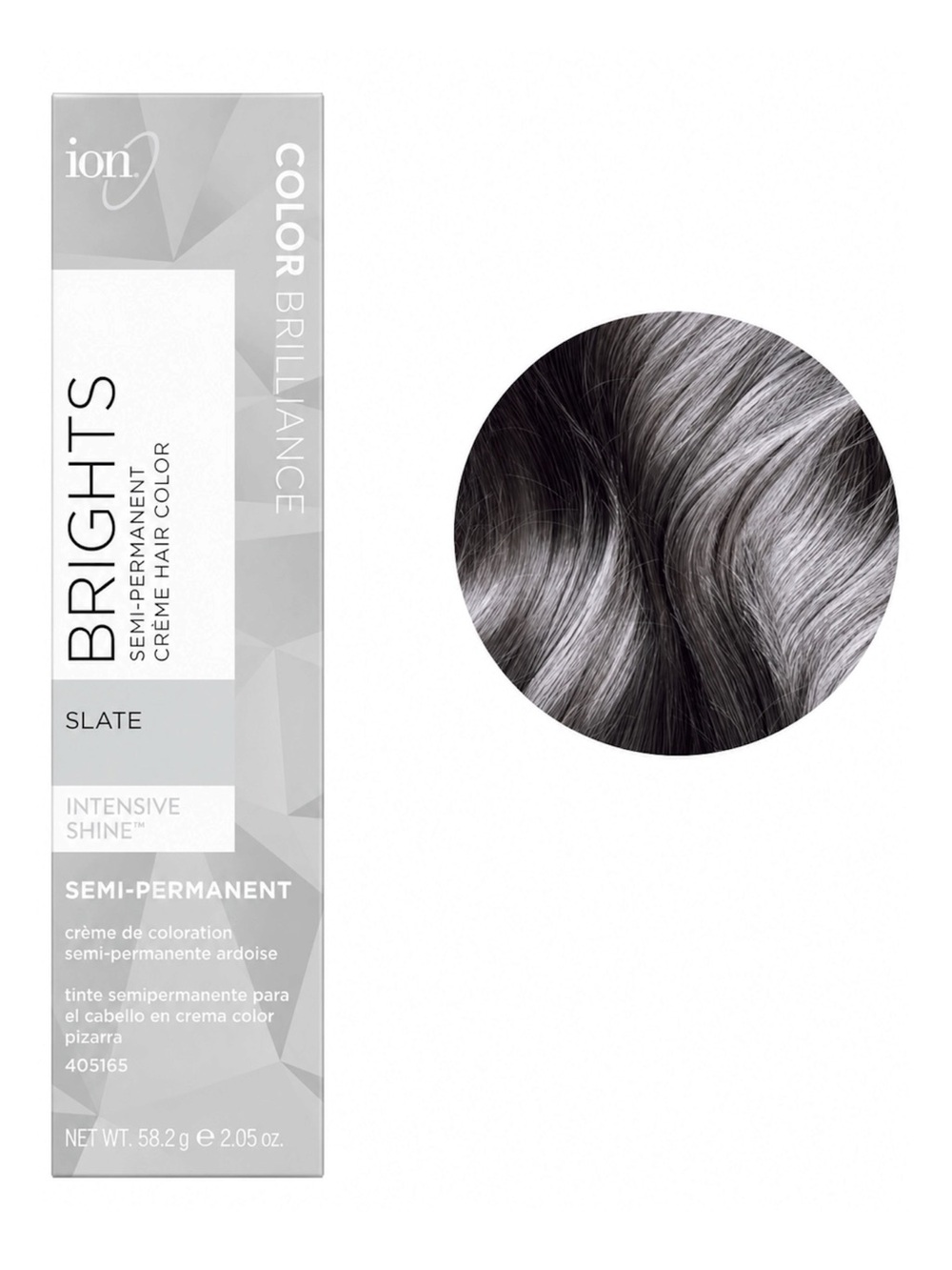 ION BRIGHTS SEMI-PERMANENT COLOUR IN SLATE - BNIB